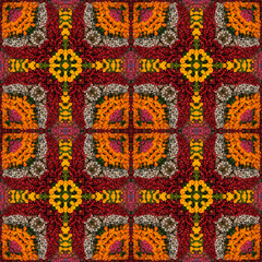 A seamless pattern, a design element for a website or blog post. Textiles, wallpaper, packaging. A handkerchief or tile.