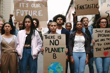 Rebellions doing a silent protest over global warming