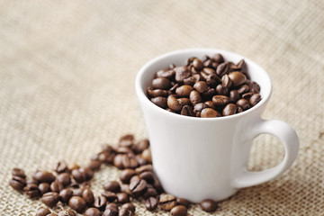 coffee. Roasted coffee beans background