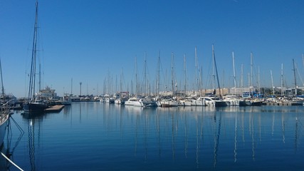 Fototapeta na wymiar Port de pêche hammamet, Tunisie