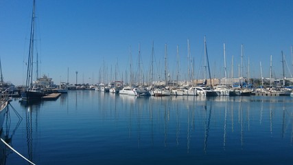 Fototapeta na wymiar Port de pêche hammamet, Tunisie