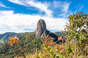 Pedra do Bau, rock mountain peak in Sao Bento do Sapucai, Brazil.