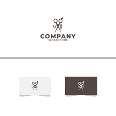 Abstract Barbershop Logo Design Template