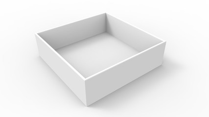 3d rendering, 3d illustration. Gift box on a plain background.