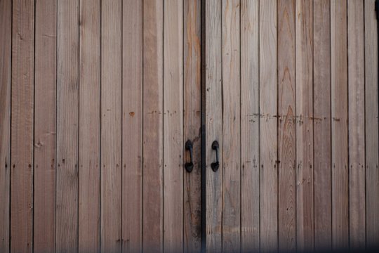 old wooden door