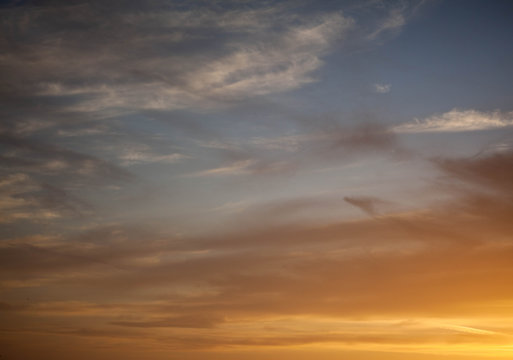 dramatic sky with clouds