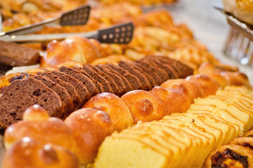 Pastry and bakery served for breakfast or brunch