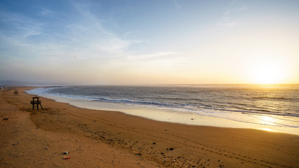 Sunset over Atlantic Ocean in Morocco, Africa