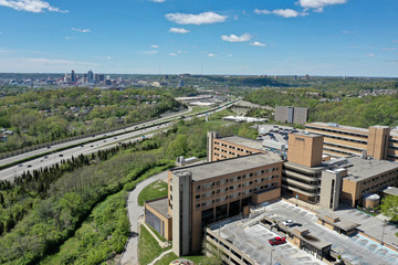 Fototapeta na wymiar Aerial Photograph of Hospital in Kentucky