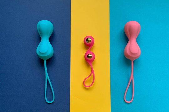Sex toys. Vaginal balls. Big and small. Useful for sex shop, adults