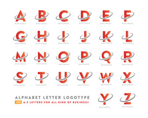 Fototapeta premium A to Z Alphabet Business Logo Design | &nbsp;Symbol For Marketing | Iconic Logo Template | English Letter Logo