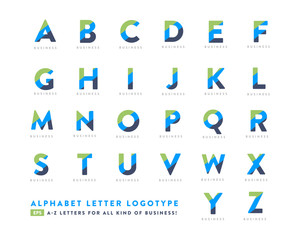 A to Z Alphabet Business Logo Design |  Symbol For Marketing | Iconic Logo Template | English Letter Logo
