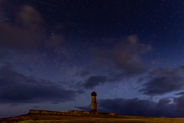 Easter Island, Moais Tahai Archaeological Complex, Rapa Nui National Park, Chile.