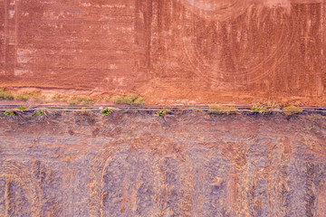 Dirt field from above