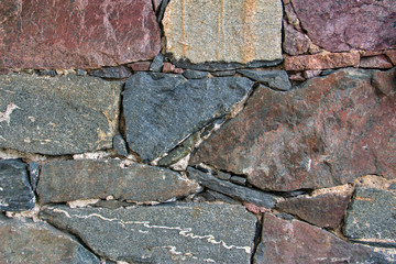 Old stone wall facade, texture background