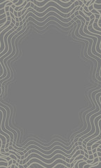 Design elements. Many turquoise lines. Abstract wavy stripes on turquoise background. Creative line art.