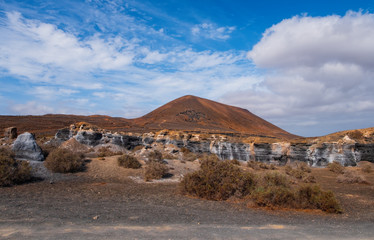 Rofera antigua, stratified city. at Teseguite. Lanzarote. Canary Islands. spain. October 2019