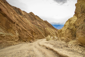 Hiking to Zabriskie Point in Death Valley National Park, California