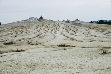 Mud vulcanos in Buzau, Romania