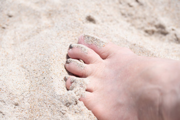 Toes in the Sand