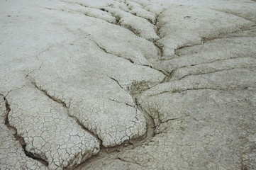 Draught, river bed - global warming/ no water concept