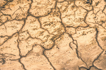 Draught, dry soil - global warming concept