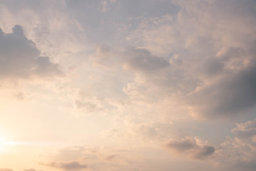 lighting from sky past down to cloud.cloud pastel background