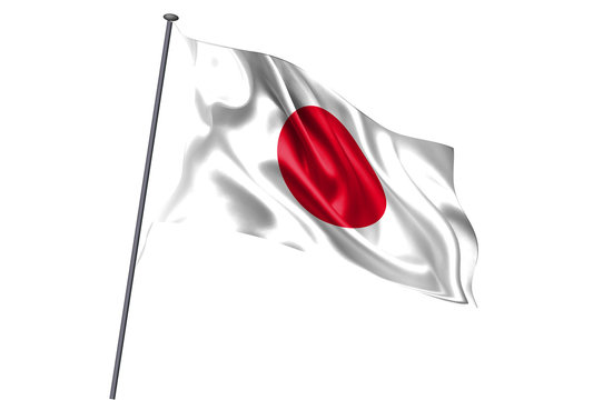 日本　 国旗　ポール　アイコン