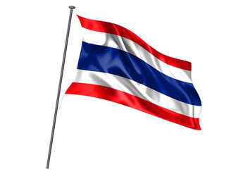 タイ　 国旗　ポール　アイコン