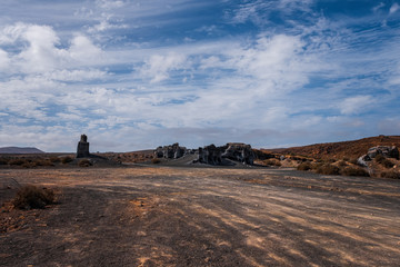 Rofera antigua, stratified city. at Teseguite. Lanzarote. Canary Islands. spain. October 2019