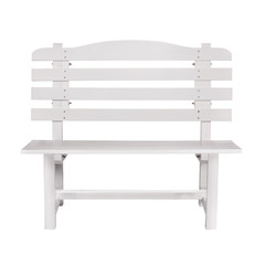 white wooden garden bench