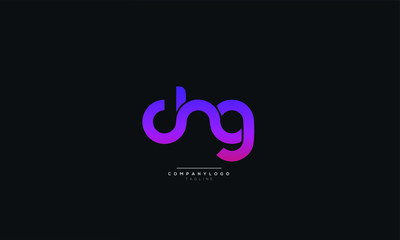 chg Letter Logo Design Icon Vector Symbol