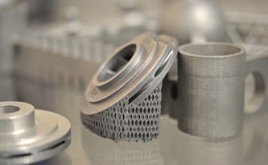 Object printed on metal 3d printer