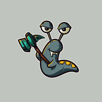 slug mascot character