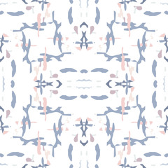 Batik, Hand Drawn. Paint Texture Seamless 