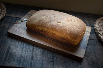 Bread - a loaf of home baked easy recipe white bread.