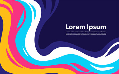 Liquid color background design. Fluid gradient shapes composition.
