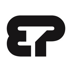 ep letter vector logo