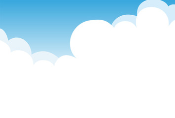 青空と入道雲  グリーティングカードデザイン