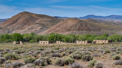 Fort Churchill,  USA, Ruins of a United States Army fort and a way station on the Pony Express route in Lyon County Nevada.