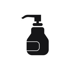 Antibacterial hand and sanitizer icon isolated on white background