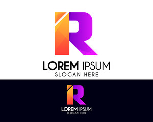 R letter logo design. Modern icon concept. Professional vector logo for your business identity. Colorful graphic design template / element