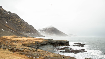 Mountains and Ocean Iceland