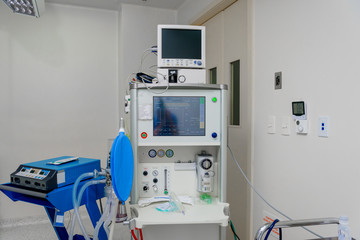 Apparatus for ventilation in the operating room.