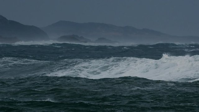 Rough Seas, wild storm High Quality footage