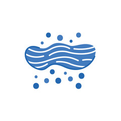 cloud rainy weather symbol isolated icon