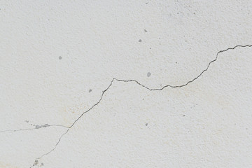 cracked on old white wall rough texture weathered background