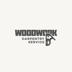 Carpentry service logo