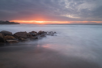 Fototapeta premium Fine di un tramonto