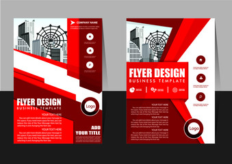 Brochure design, cover modern layout, annual report, poster, flyer in A4 with colorful triangles, geometric shapes for tech, science, market with light background